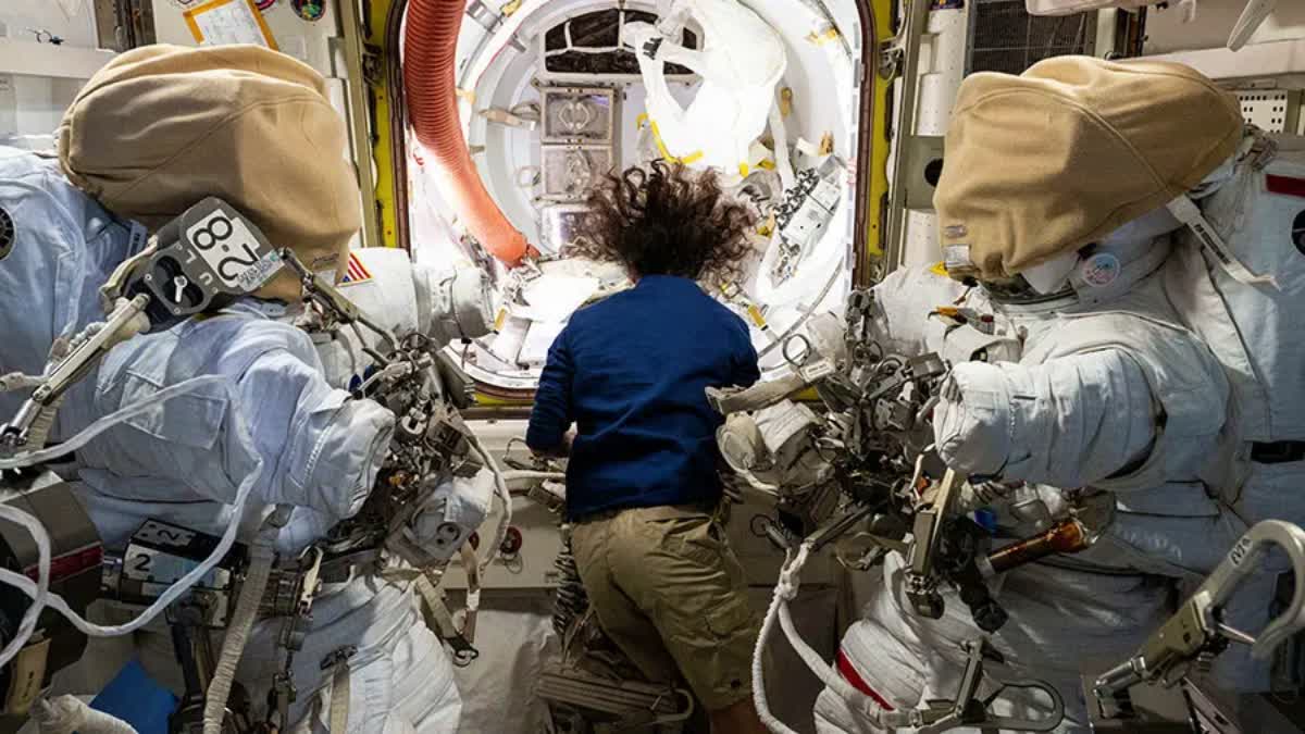 BUTCH WILMORE SPACEWALK  NASA  നാസ  സുനിത വില്യംസ്