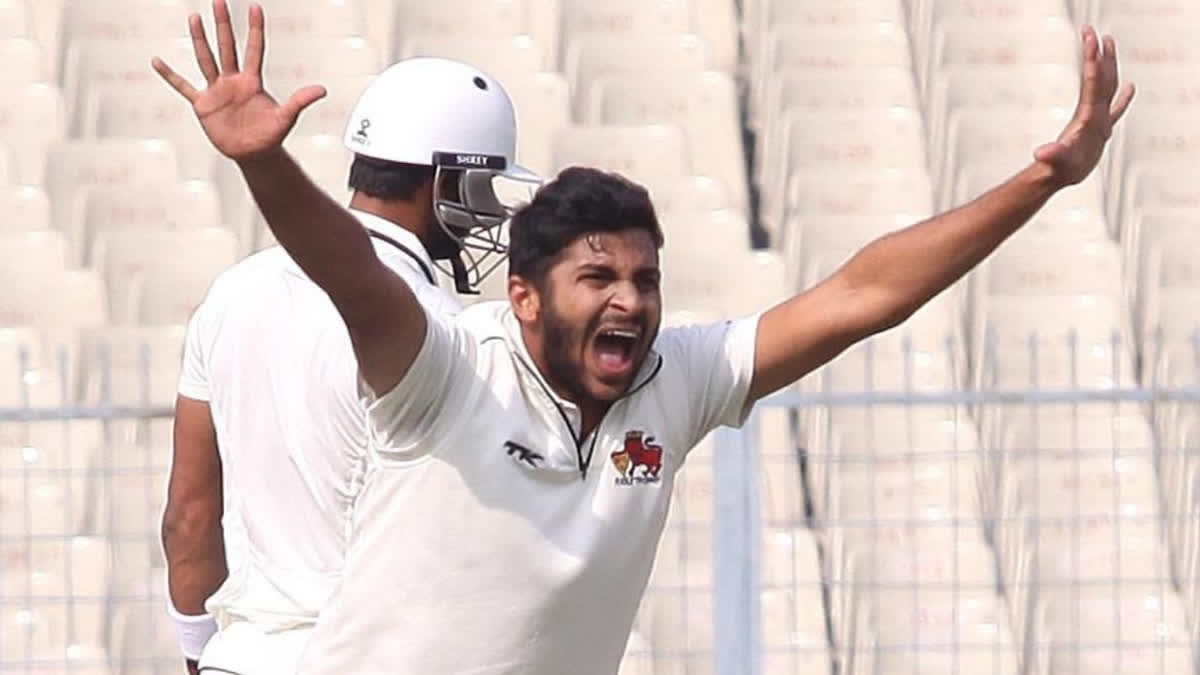 SHARDUL THAKUR  RANJI TROPHY  MUMBAI VS MEGHALAYA  SHARDUL THAKUR HAT TRICK RANJI