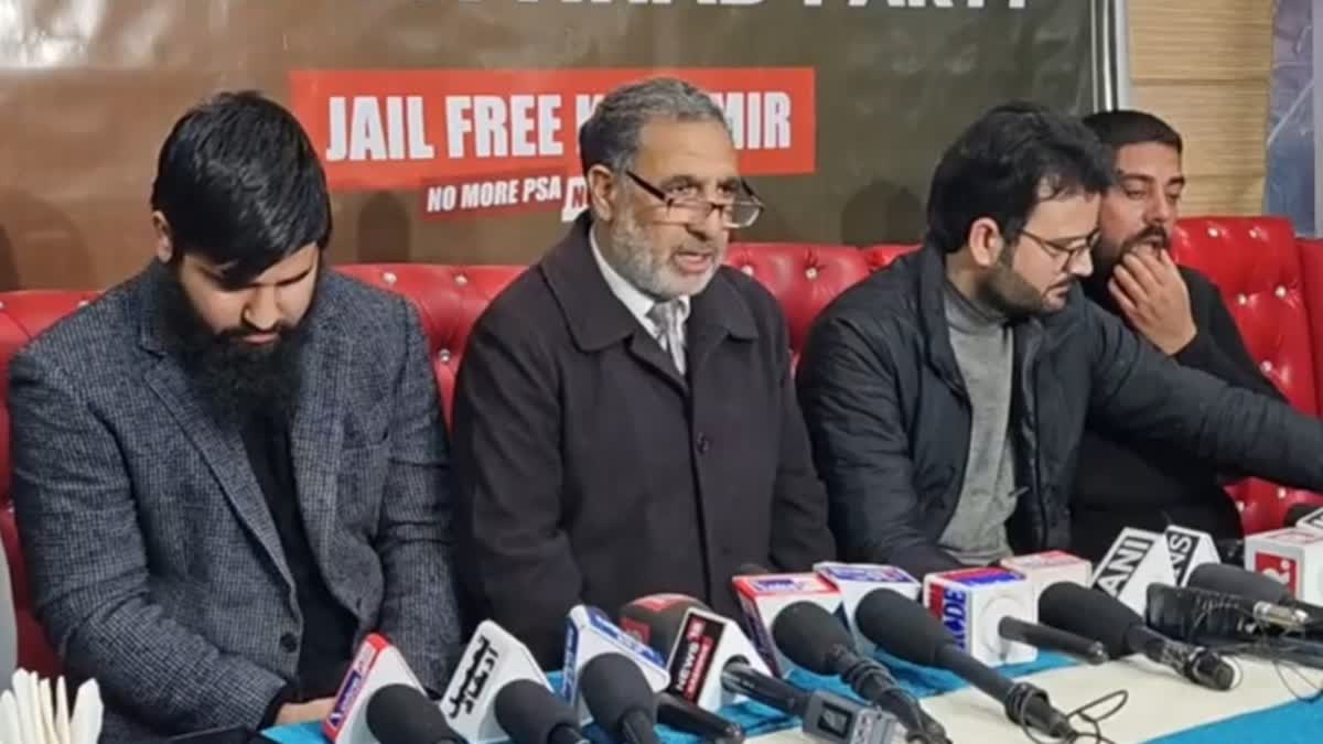 AIP leaders attend press conference in Srinagar