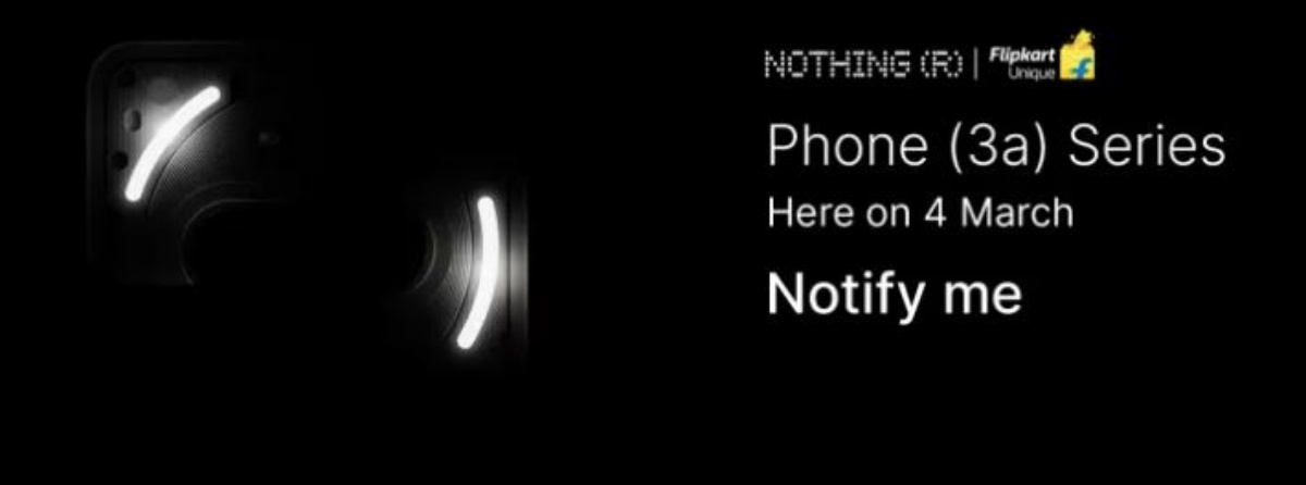 Nothing Phone 3a teaser on Flipkart