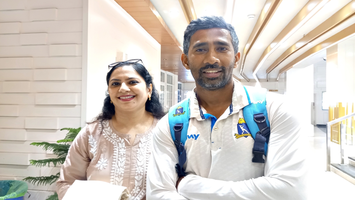 WRIDDHIMAN SAHA WITH HIS WIFE