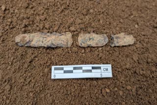 Broken iron knife found at Marungur excavation site