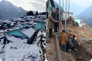 ELECTRICITY LINE IN GANGI VILLAGE