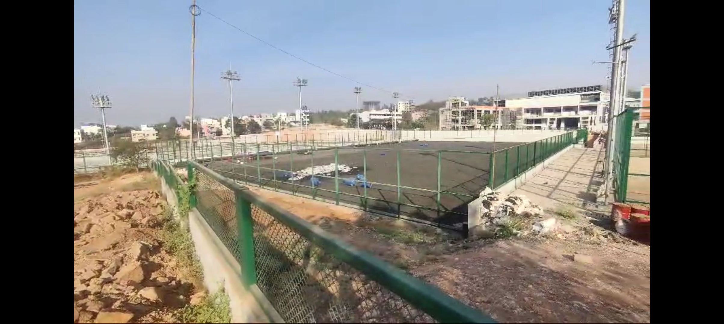 Special feature of the sports complex being built in Hubli