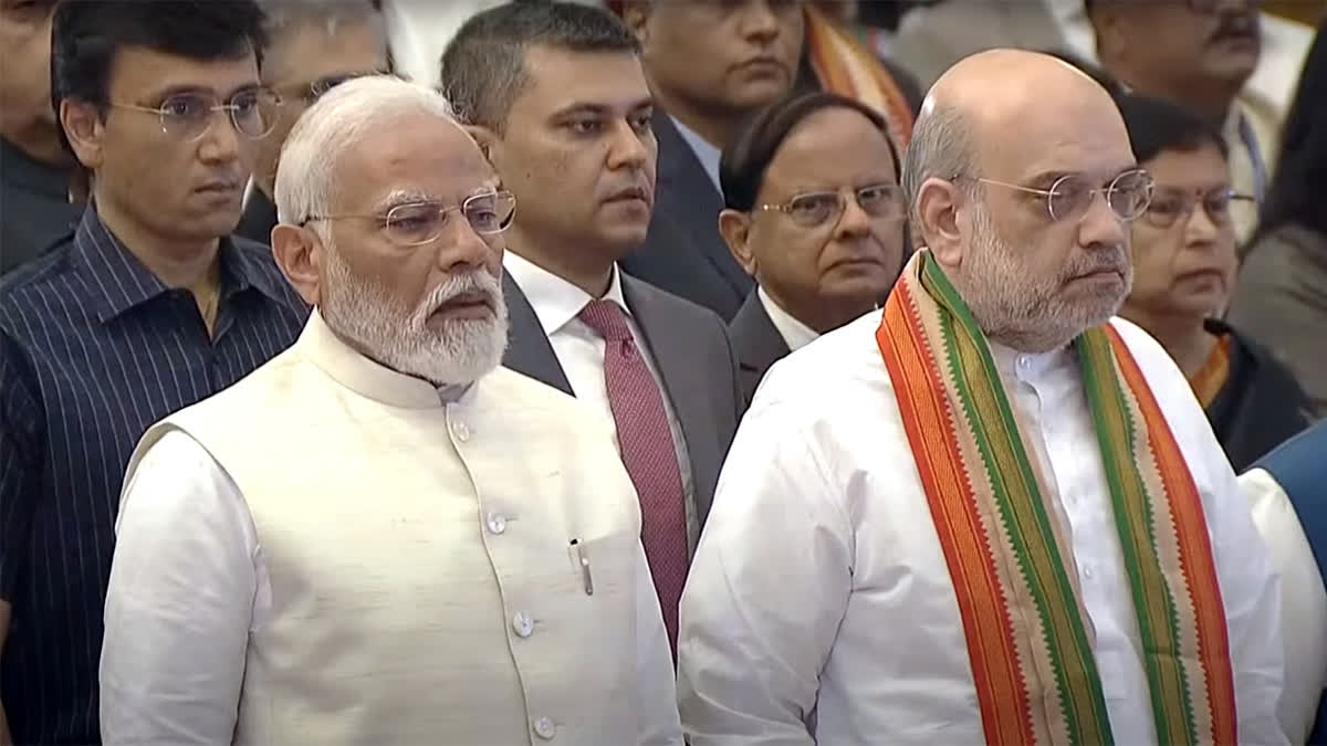 Prime Minister Narendra Modi paid homage to former prime ministers P V Narasimha Rao and Charan Singh, praising the achievements of those awarded the Bharat Ratna by President Droupadi Murmu on Saturday.