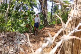 FARMER DUG TRENCH TO BLOCK ELEPHANT  WILD ELEPHANT IN IDUKKI  WILD ELEPHANT ATTACK IN IDUKKI  PREVENTION OF ELEPHANT ATTACK