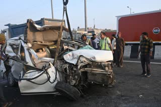 Accident on Meerut Expressway