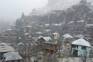 SNOWFALL BEGINS IN HIMACHAL PRADESH