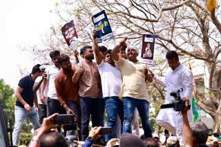Indian Youth Congress protested