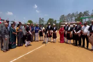 Inauguration of Kundyolanda hockey festival of traditional Kodava families