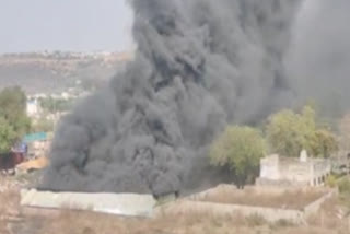 Fire broke out in tent house in Chittorgarh
