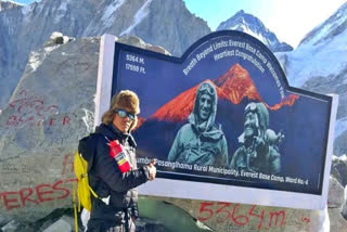 A signboard installed by a local municipal government at the Mount Everest Base Camp concealing an iconic rock has stirred sentiments to no end on social media.