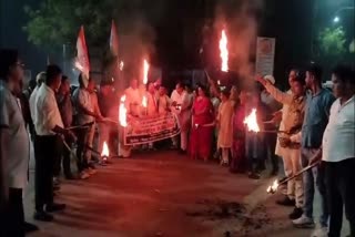 CONGRESS WORKERS MASHAL RALLY