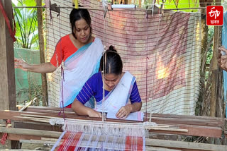 Preparations for Rongali Bihu in Tinsukia, weavers are busy weaving Bihuwan
