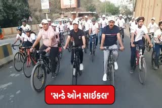 રમતગમત અને યુવા પ્રધાન મનસુખભાઈ માંડવીયા દ્વારા આજે 'સન્ડે ઓન સાઇકલ'નું આયોજન