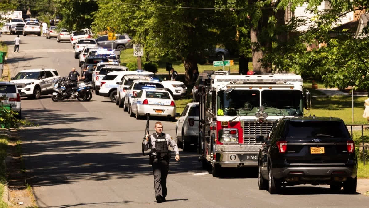 Several law enforcement officers were shot while serving a warrant for a felon wanted for possessing a firearm. Three officers were killed while five others were injured, of which one remains in a critical condition, police say.