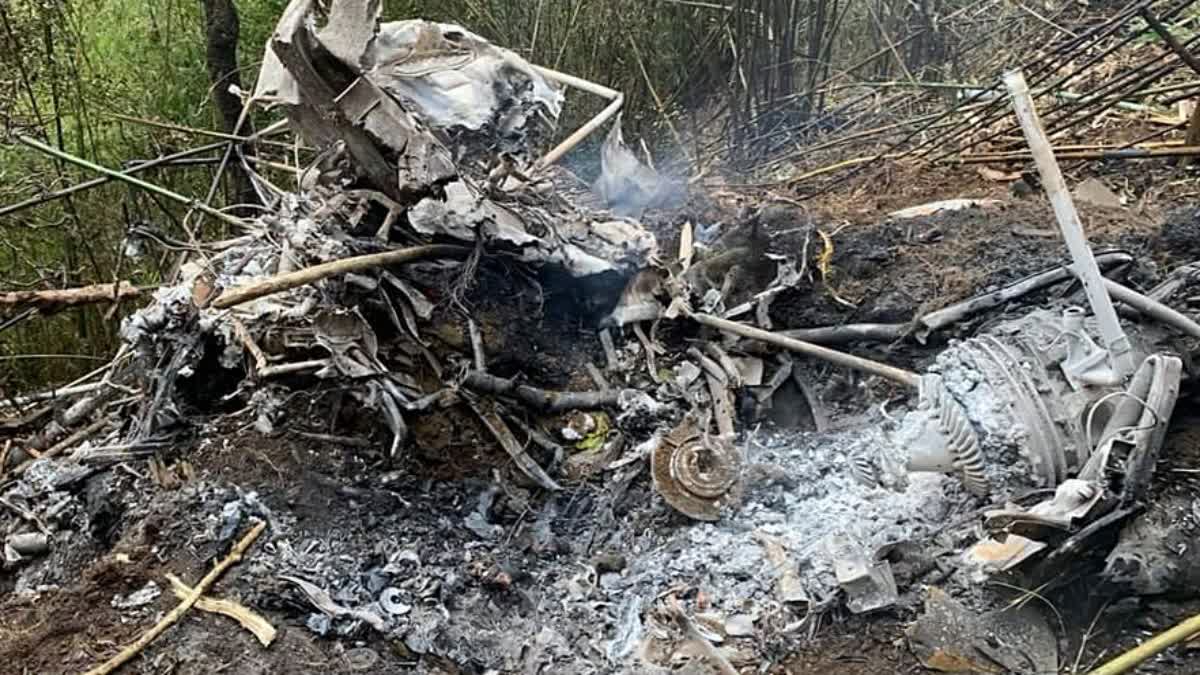 A Colombian army helicopter crashed (photo ANI)