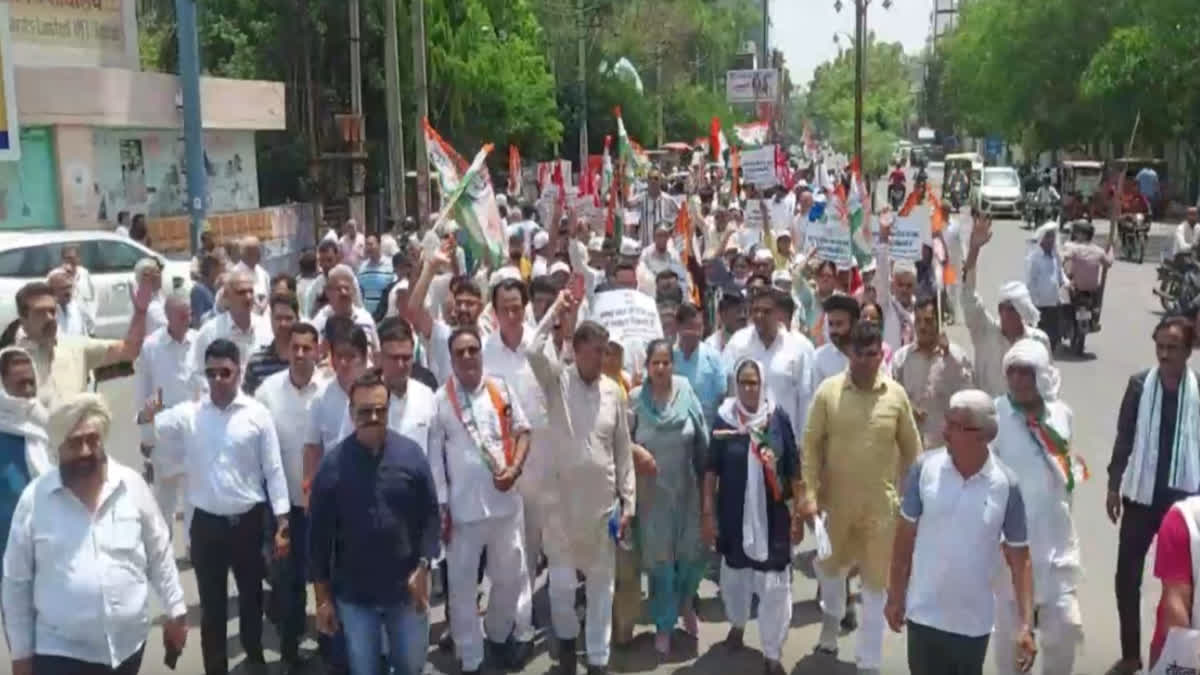 India Alliance Protest in Rohtak