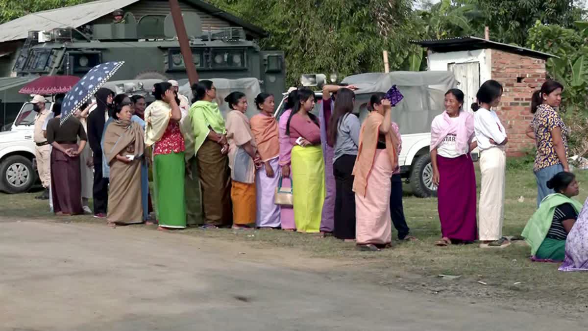 Re-polling on Outer Manipur Lok Sabha seat (Photo ANI)