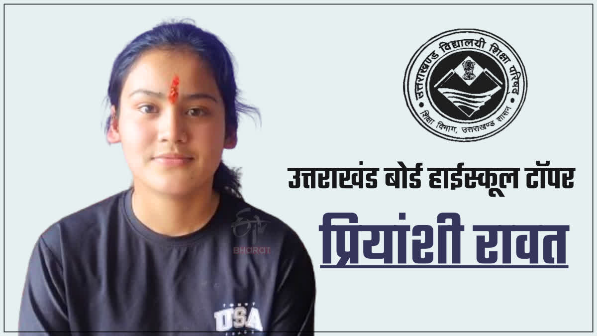 Uttarakhand High School Topper Priyanshi Rawat