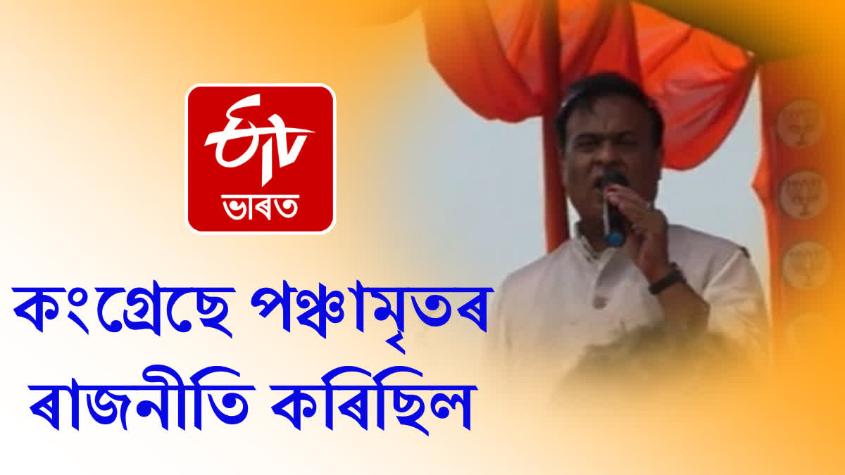 Himanta Biswa Sarma campaigns for Bijuli Kalita Medhi at Rangjuli in Goalpara