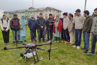 DRONE TECHNOLOGY FOR FARMERS AT SKUAST WADOORA DRONE TECHNOLOGY FOR FARMERS AT SKUAST WADOORA