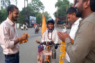 Marshal Art Champion Sharda Thakur Narmada Parikrama