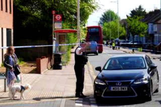 A man attacked public and police officers in east London, killing a 13-year-old boy and injuring four others. A 36-year-old man was arrested near Hainault underground station. The incident is not considered terror-related or a targeted attack. Two police officers were hospitalized for stab wounds.