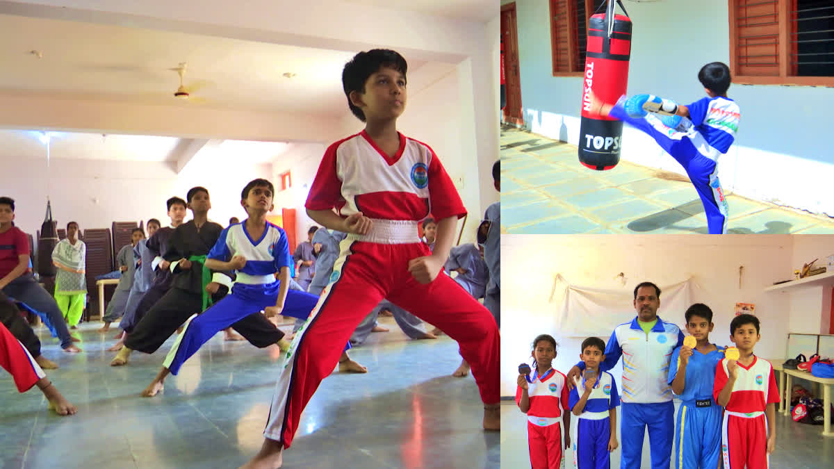 Children won Gold Medal in National kickboxing