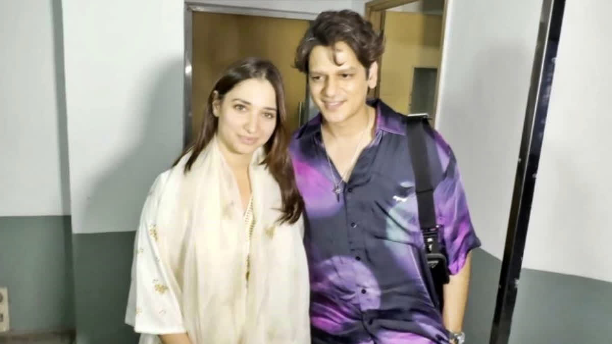 WATCH: Lovebirds Vijay Varma, Tamannaah Bhatia Set Couple Goals At Aranmanai 4 Screening