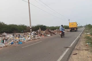 Roadside garbage Image