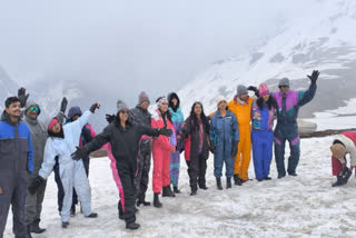 Snowfall at Rohtang Pass