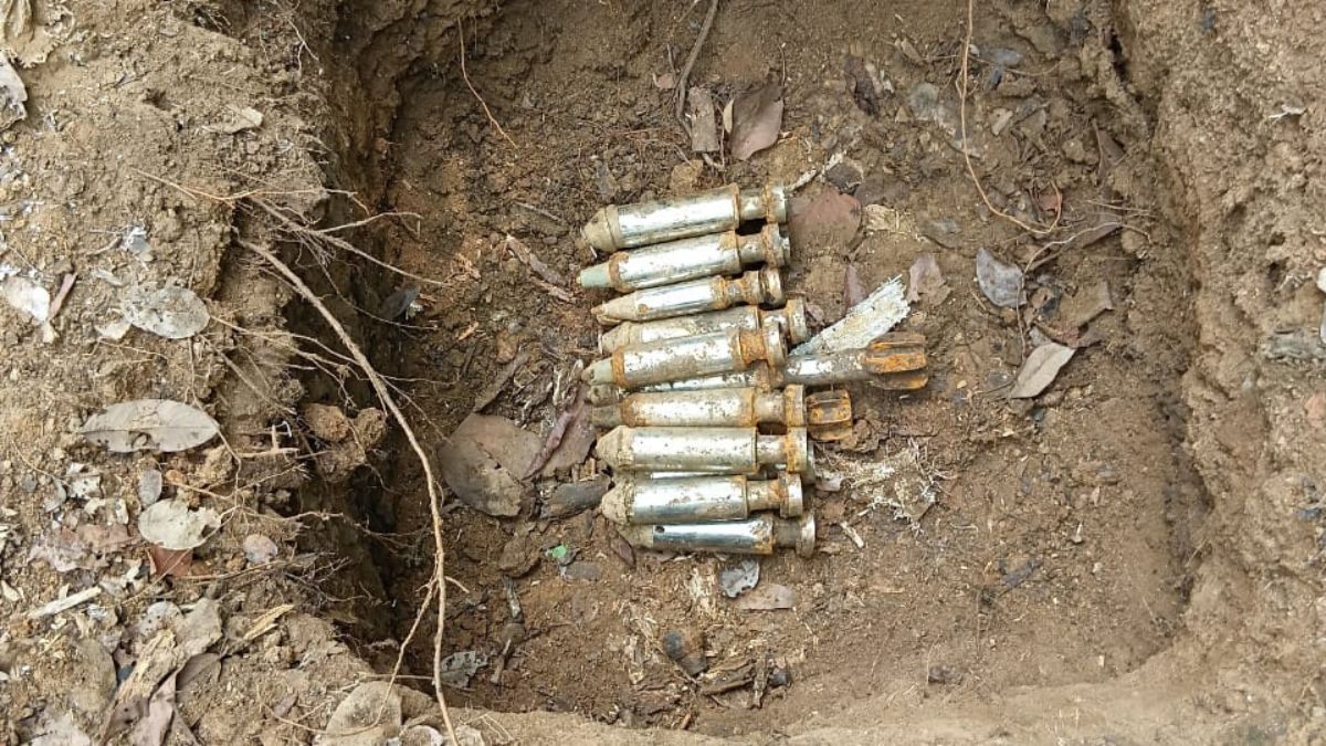 BOMBS AND AMMUNITION RECOVERED