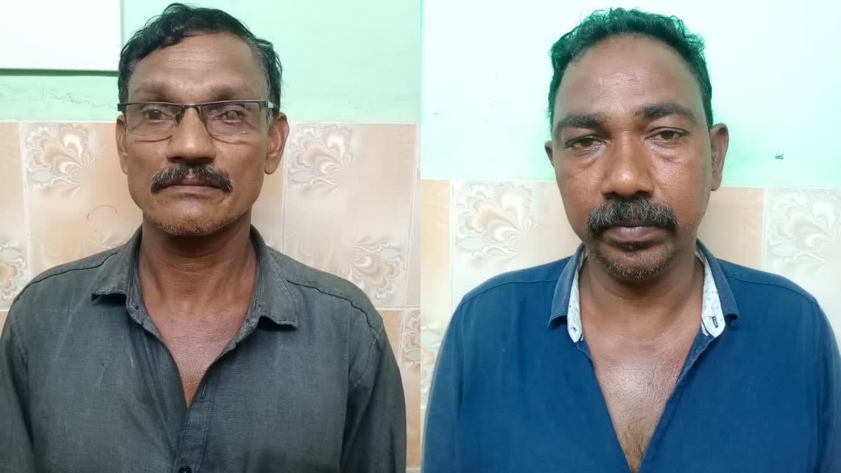 Two men were arrested for stealing from bus stands  stealing from bus stands  മോഷണം നടത്തിയിരുന്ന രണ്ടുപേര്‍ പിടിയില്‍  പാലക്കാട് നെന്‍മാറ  തിരുവനന്തപുരം വർക്കല