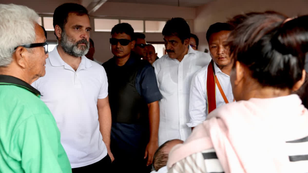 Manipur Violence  Rahul Gandhi  Rahul Gandhi at Moirang  Manipur Violence Rahul Gandhi  മണിപ്പൂര്‍ കലാപം  രാഹുല്‍ ഗാന്ധി  കോണ്‍ഗ്രസ്  രാഹുല്‍ ഗാന്ധി മൊയ്‌റാംഗ് സന്ദര്‍ശനം