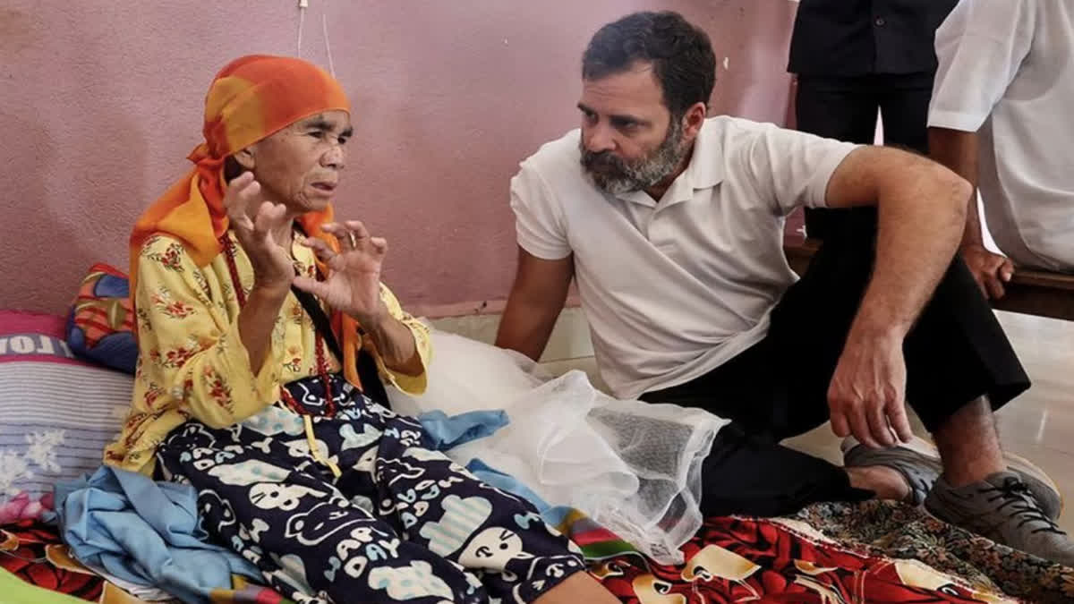 Rahul Gandhi said after meeting the victims in Manipur - "Heart-wrenching"