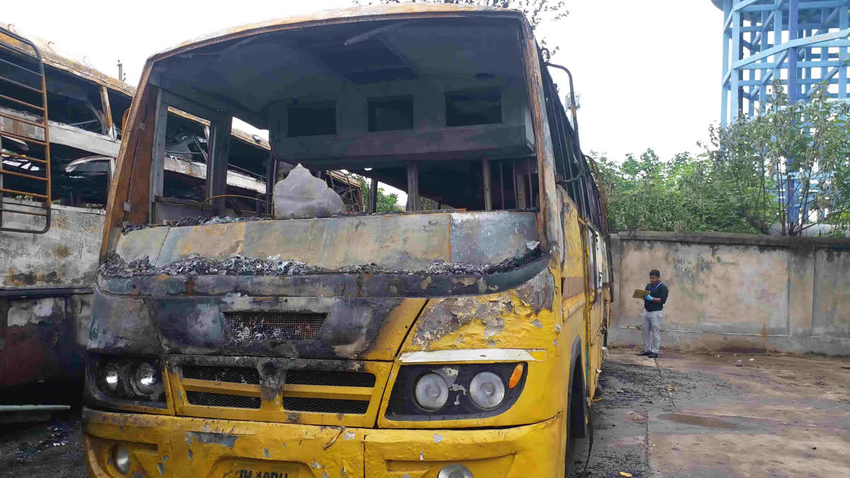 After fire incident at Khadgarha bus stand