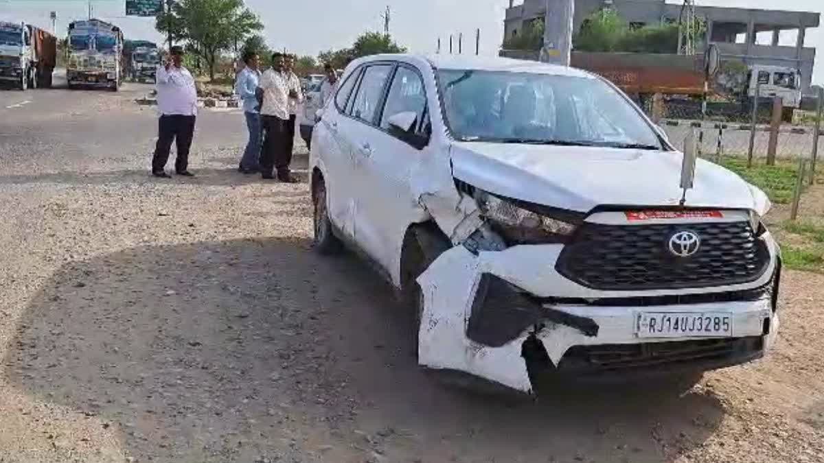 Lalchand Kataria car met with accident