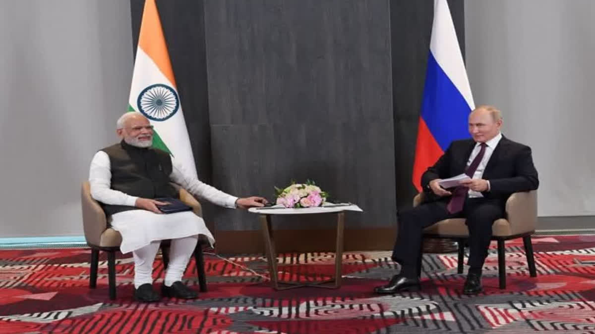 PM NARENDRA MODI HAD A TELEPHONE CONVERSATION TODAY WITH RUSSIAN PRESIDENT VLADIMIR PUTIN