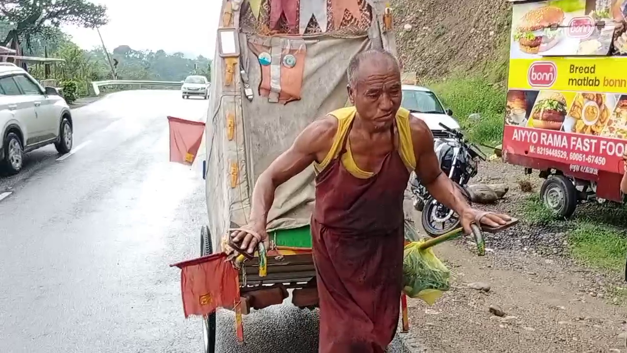 Buddhist monk reached Dharamshala