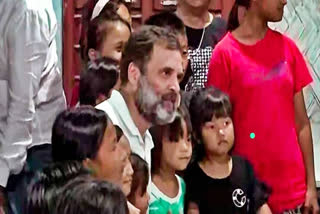 Rahul Gandhi meets violence-hit people in Manipur's Churachandpur