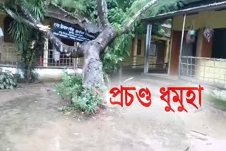 Storm damages one school in Jonai