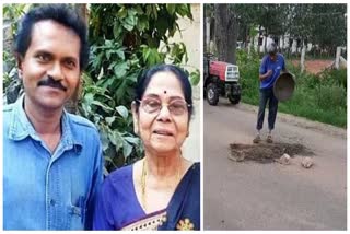 Actor Vinod Raj repairs roads by spending his own money