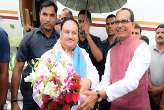 JP Nadda addressed public meeting in khargone