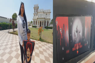 A fan from Toronto arrived at Sidhu Musewala's house in Musa village of Mansa