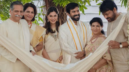 Ram Charan and Upasana's daughter name revealed, Chiranjeevi shares pic