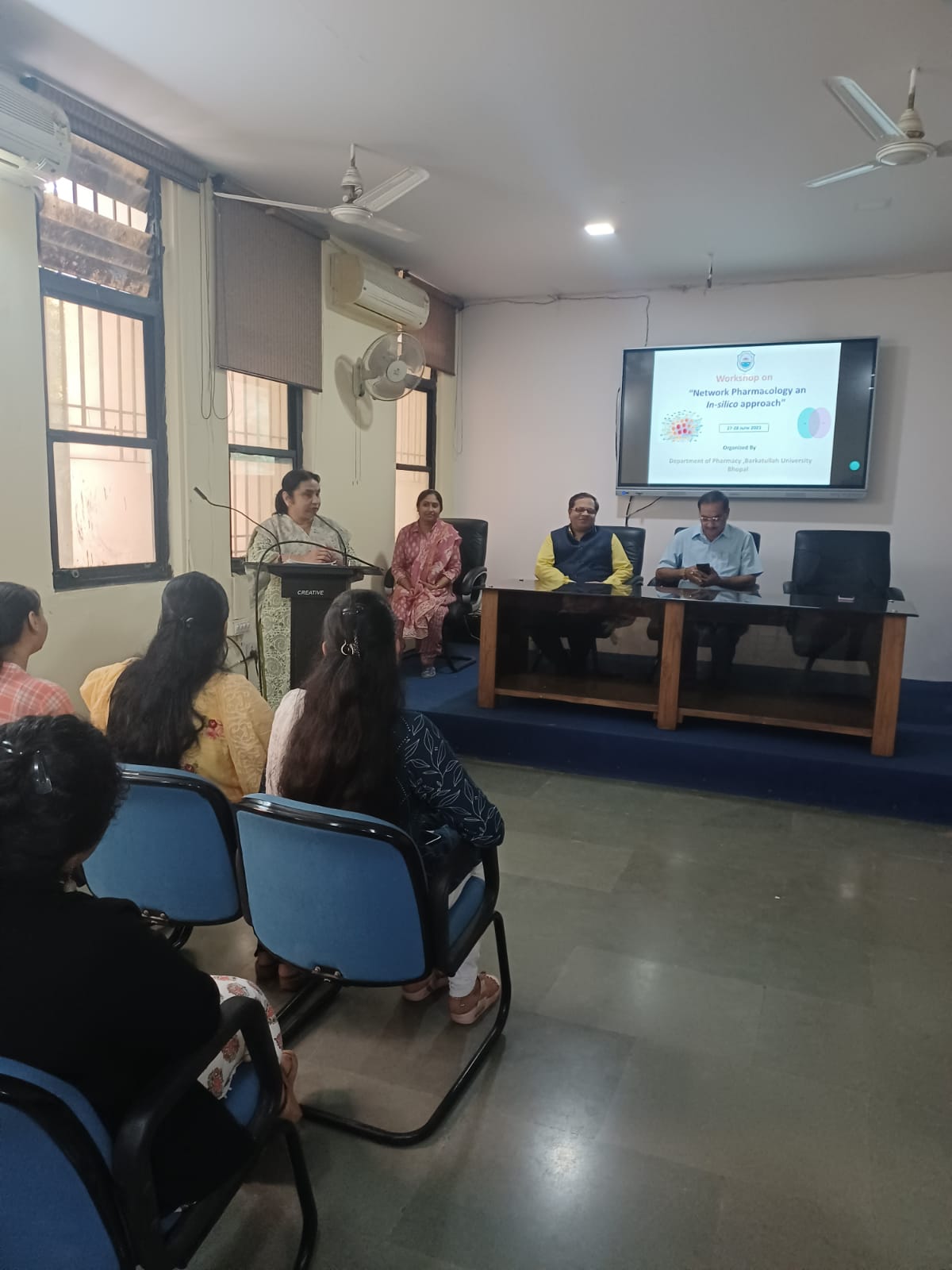 Workshop organized at Barkatullah University