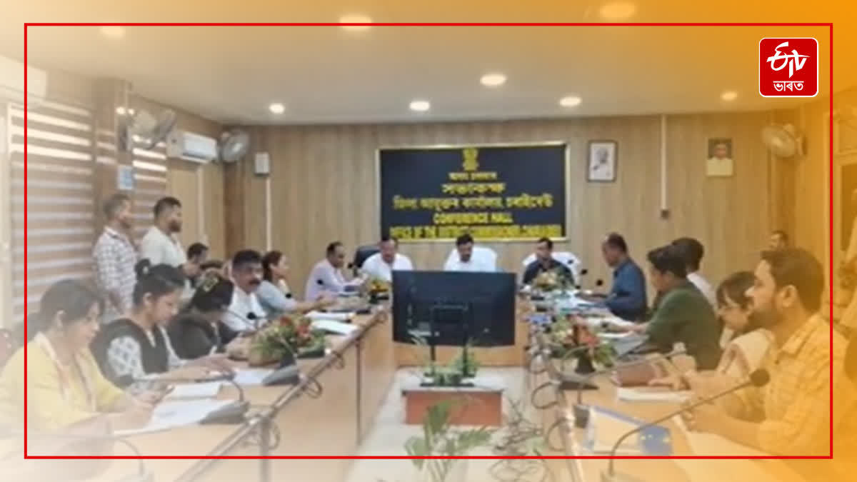 Minister Ranjeet Kumar Dass review meeting in Charaideo