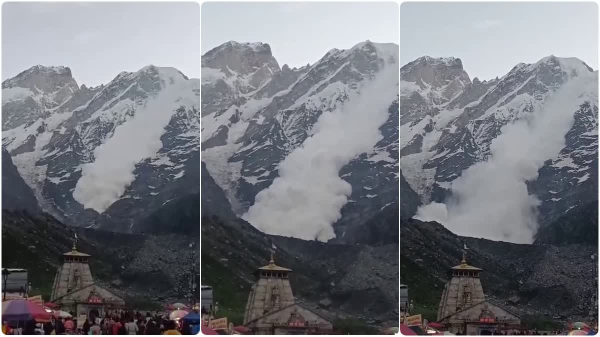 Avalanche near Kedarnath