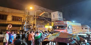 Celebration at Midnight in Kolkata